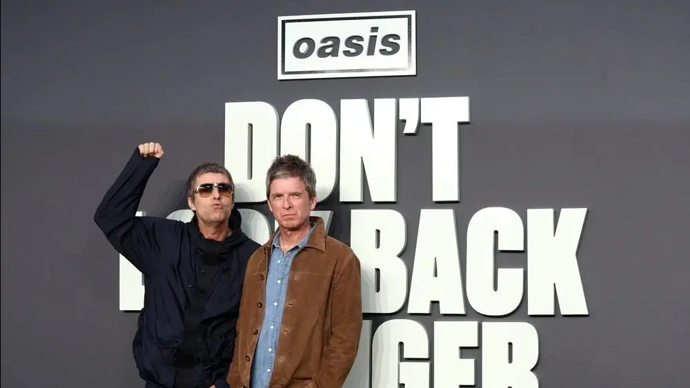 Liam Gallagher and Noel Gallagher attend the "Oasis: Don't Look Back In Anger" UK Premiere at Cineworld Leicester Square. London^ United Kingdom - September 07^ 2026: