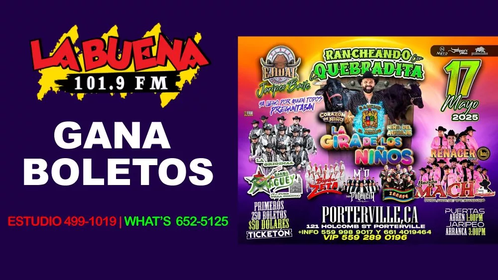 ¡Escucha La Buena 101.9 para ganar entradas para ver a Rancho El Aguaje, La Original Banda Maguey Y Más!