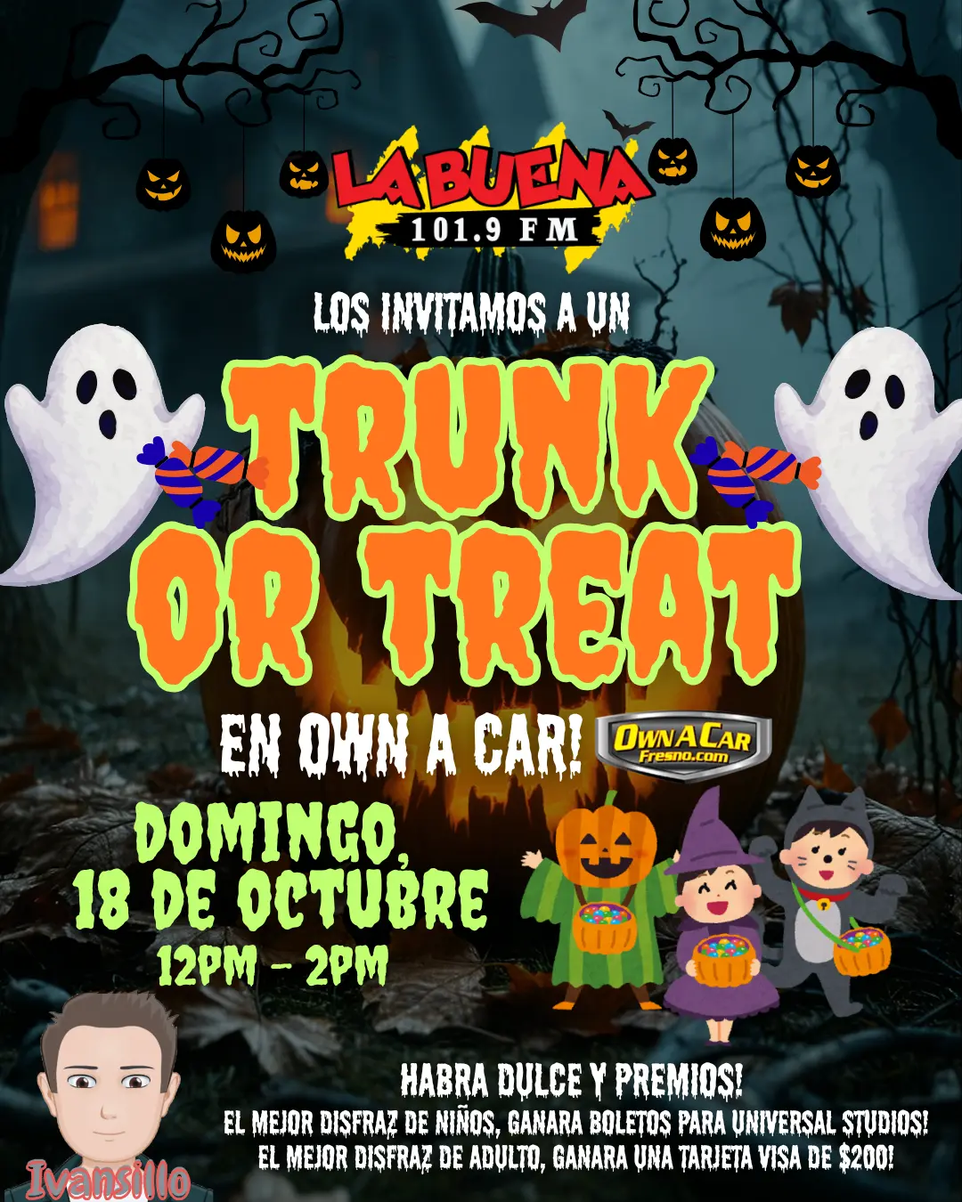 trunk or treat event flyer