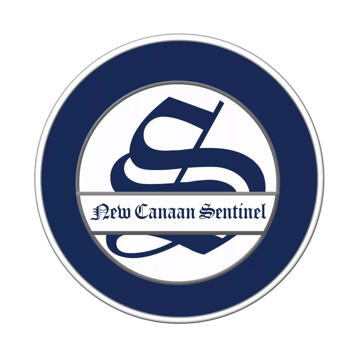 New Canaan Sentinel Circle Logo Blue