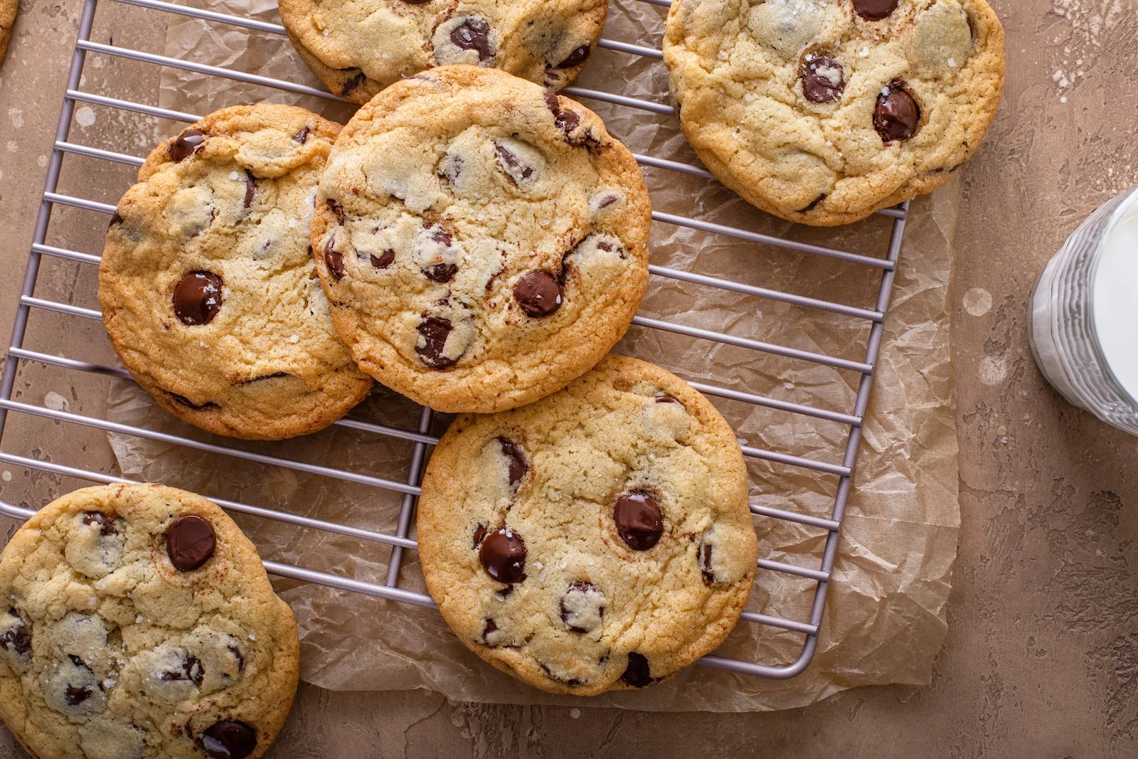 chocolatechipcookieswithflakysaltonacoolingrack