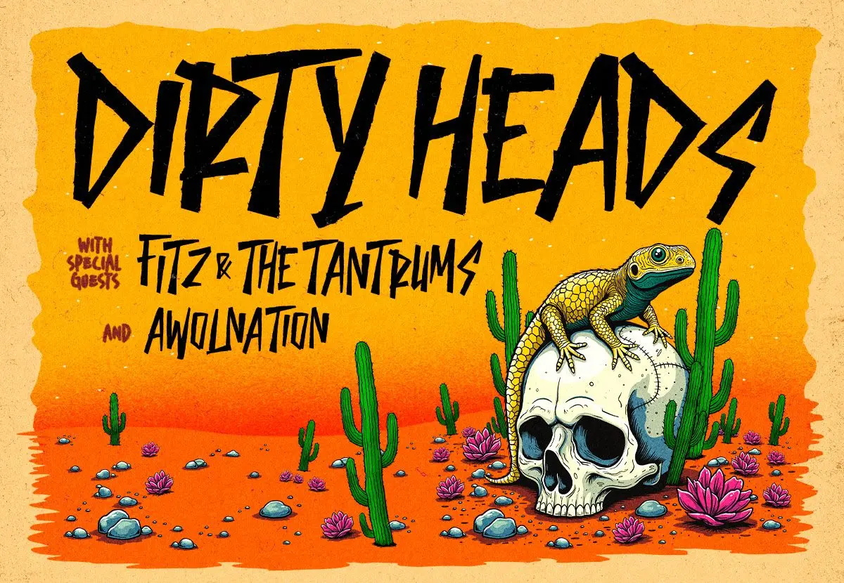 Dirty Heads is coming to the Nugget Event Center! With special guests Fitz and The Tantrums and AWOLNATION