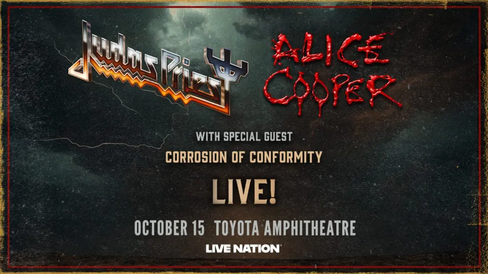 Judas Priest & Alice Cooper 2025 Toyota Ampitheatre