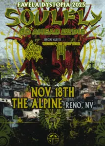 SOulfly full poster for event 11/18 at The Alpine