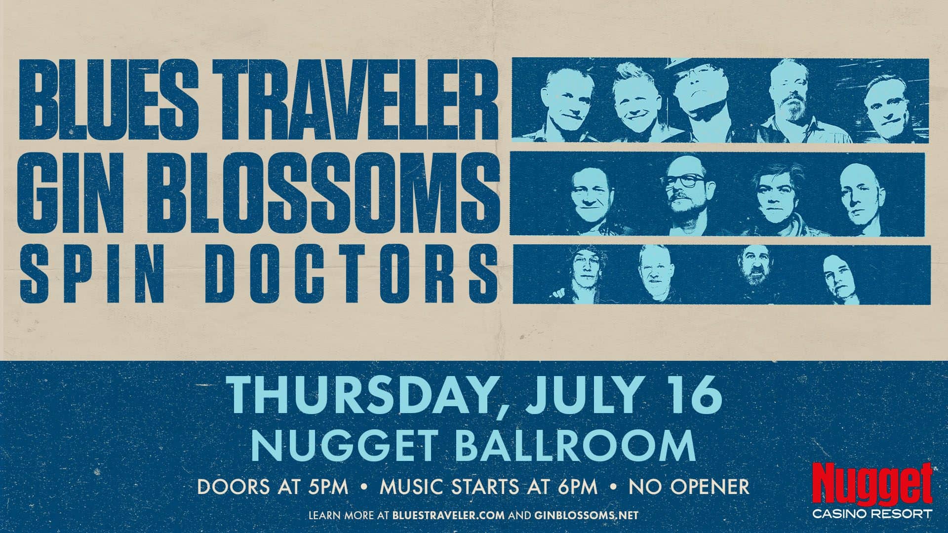 Blues Traveler, Gin Blossoms & Spin Doctors 7/16 - Nugget