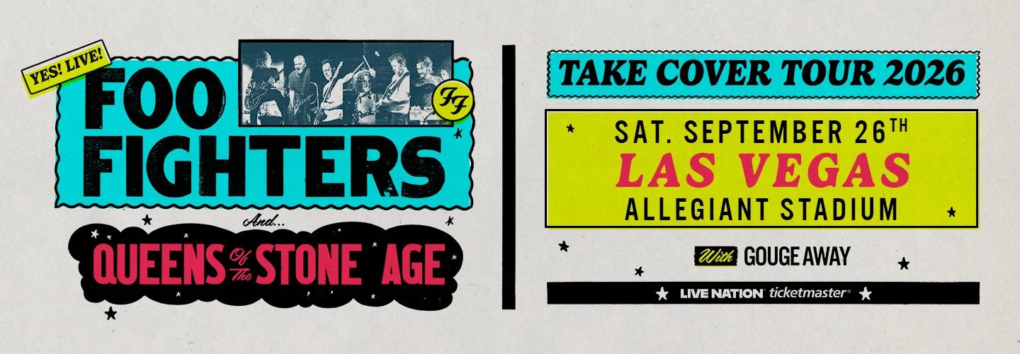 Foo Fighters Allegiant Stadium Concert Artwork