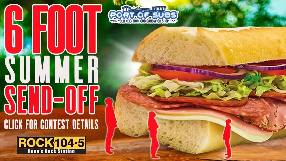 6 foot summer send off - text to win contest