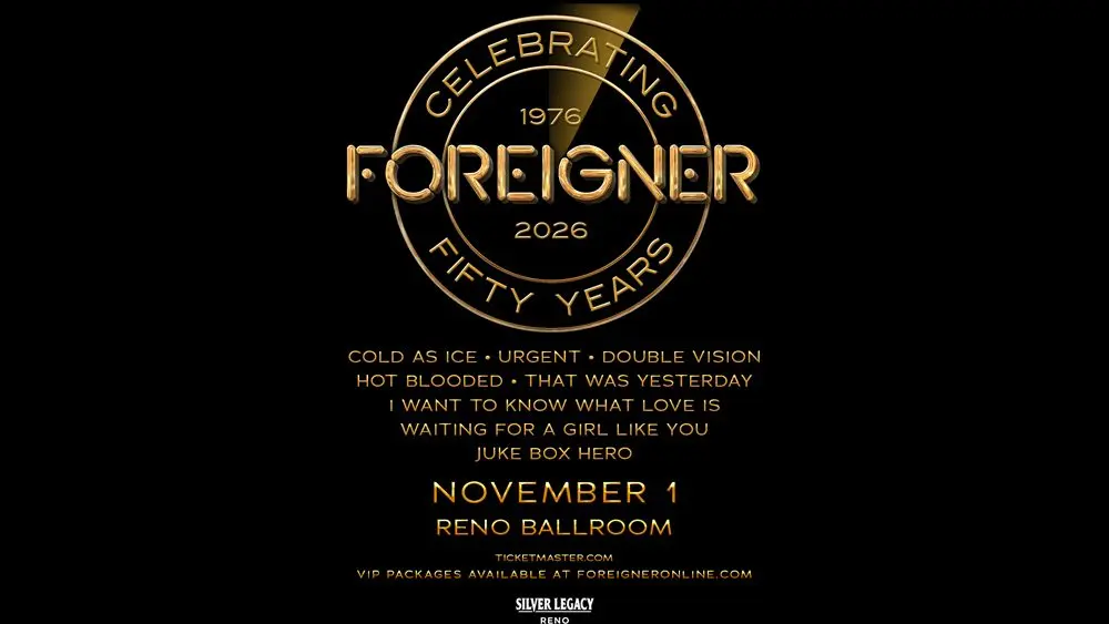 Reno Ballroom - Foreigner: Celebrating 50 Years