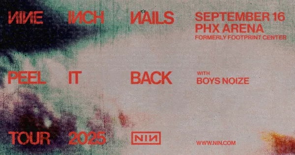 NIN Updated tour Poster 2025 PHX Arena