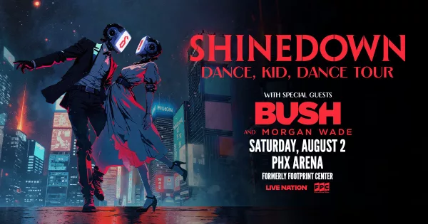 Shinedown Updated Tour Poster 2025 PHX Arena