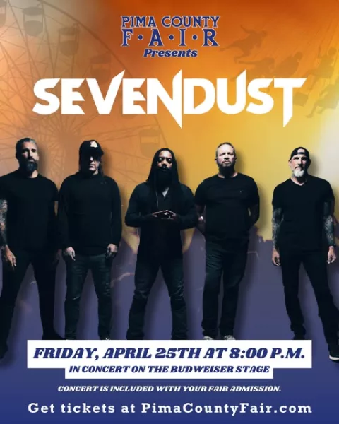 Sevendust Pima Fair tour poster 2025