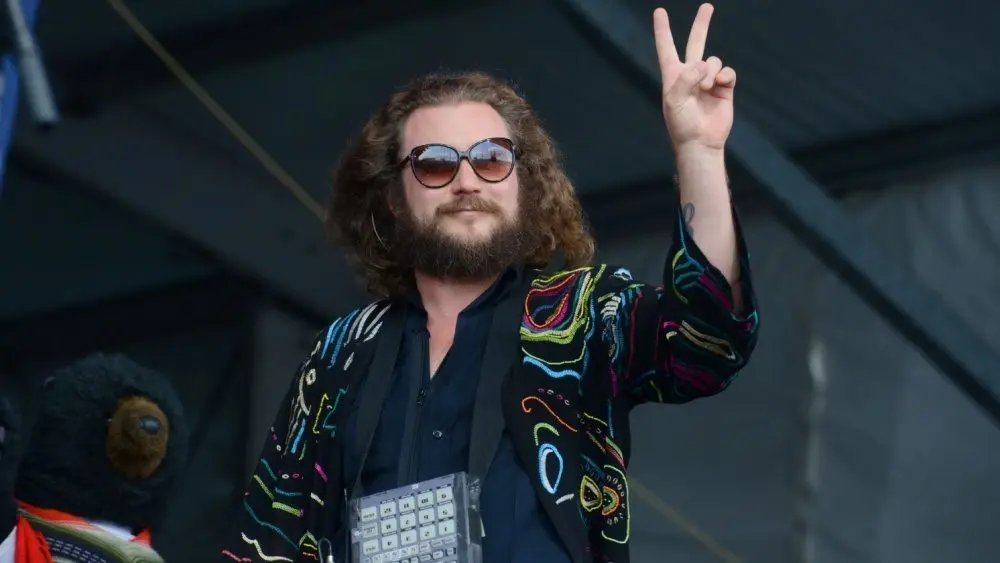 Jim James of My Morning Jacket performs at the 2016 New Orleans Jazz and Heritage Festival. New Orleans^ LA - April 29^ 2016