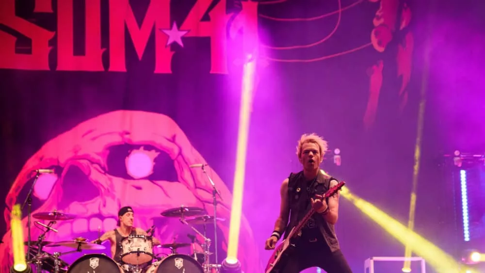 Sum 41 performs in concert at Download on June 30^ 2019 in Madrid^ Spain.