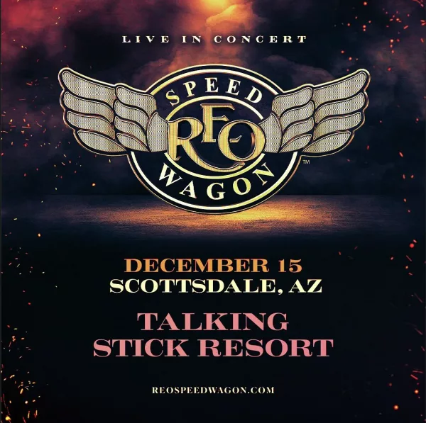 REO Speedwagon tour poster, Scottsdale, AZ