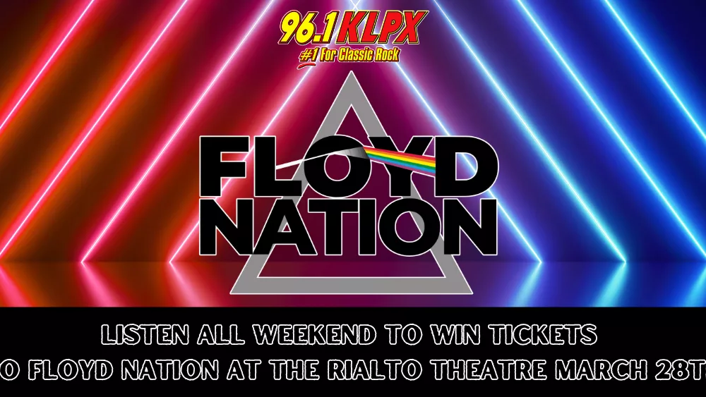 96.1 KLPX will be playing your favorite Pink Floyd tunes and some you haven't heard in a bit this Saturday and Sunday. Plus we will be giving you a chance to win tickets to see the Pink Floyd Tribute Band 'Floyd Nation" on Friday, March 28th at The Rialto Theatre. Everyone who wins tickets to see Floyd Nation will also qualify for the Grand Prize - a meet n greet, and a chance to watch the soundcheck before the concert. Check out Larry Mac's conversation with the band below.