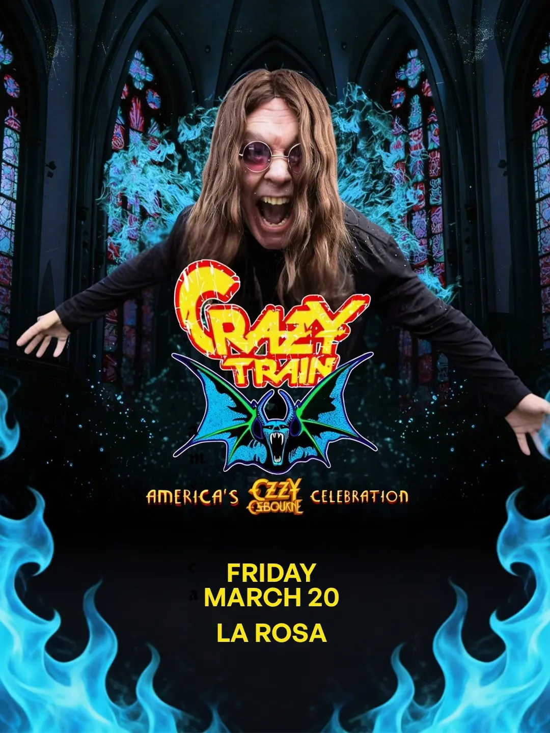 Crazy Train - America's Ozzy Tribute ShareShare Friday, Mar 20, 2026