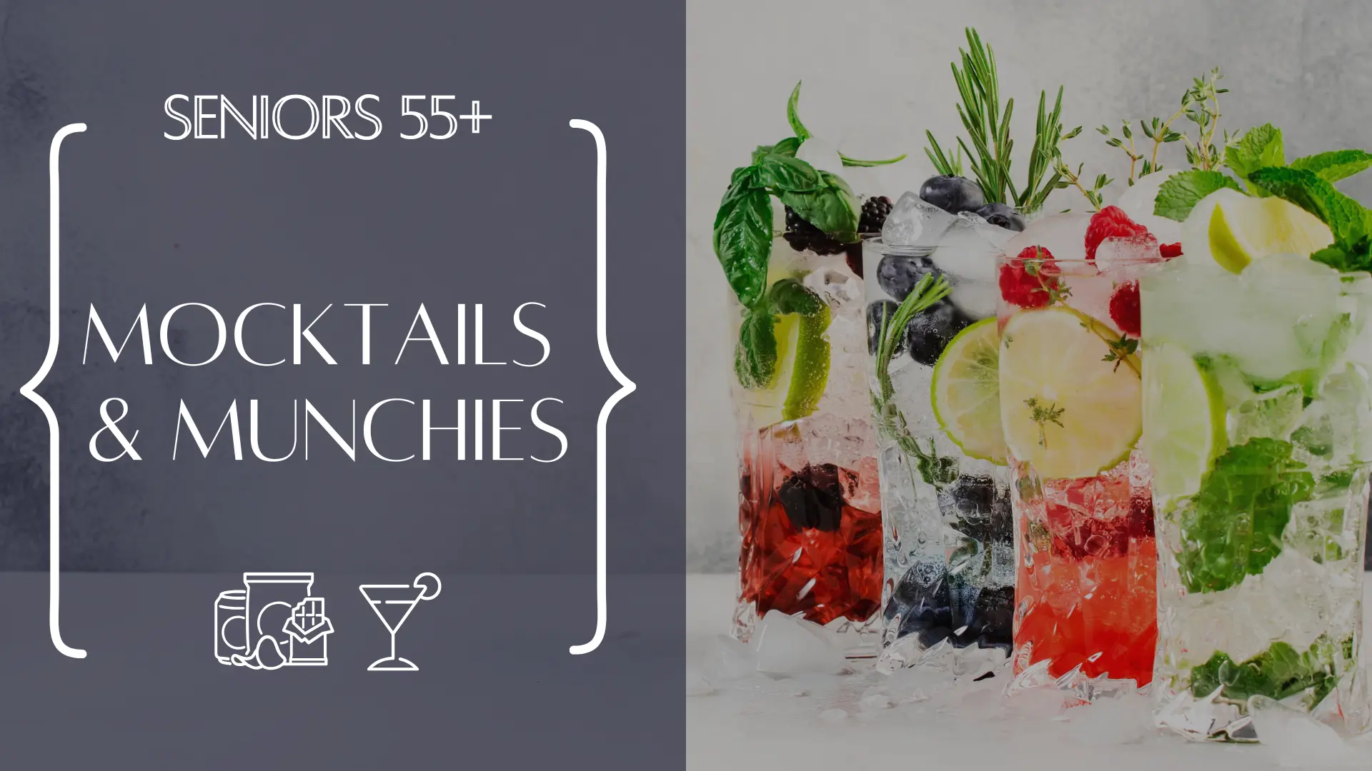 Seniors 55+ Mocktails & Munchies (Aurora):