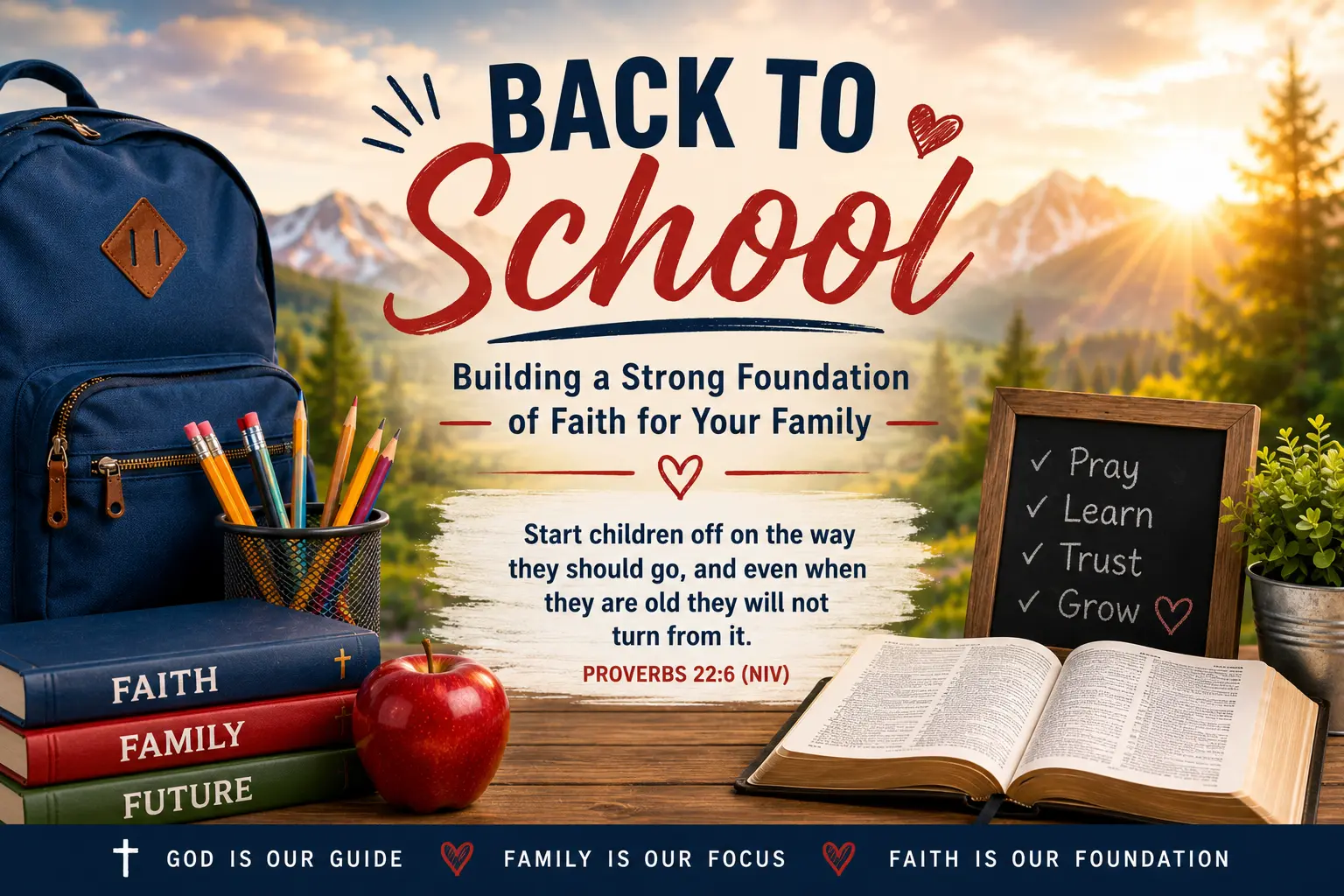 Back to School: Building a Strong Foundation of Faith for Your Family