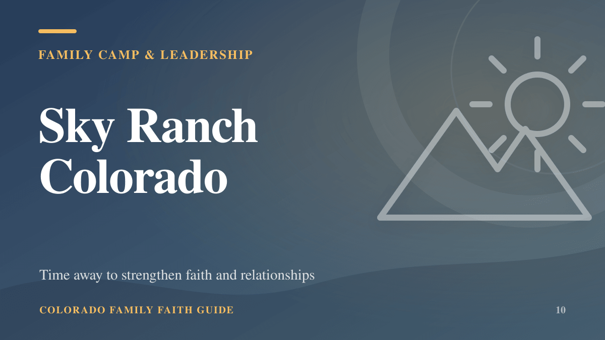 Sky Ranch Colorado — family camp and leadership resource
