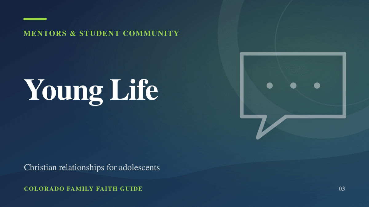 Young Life — mentors and student community resource