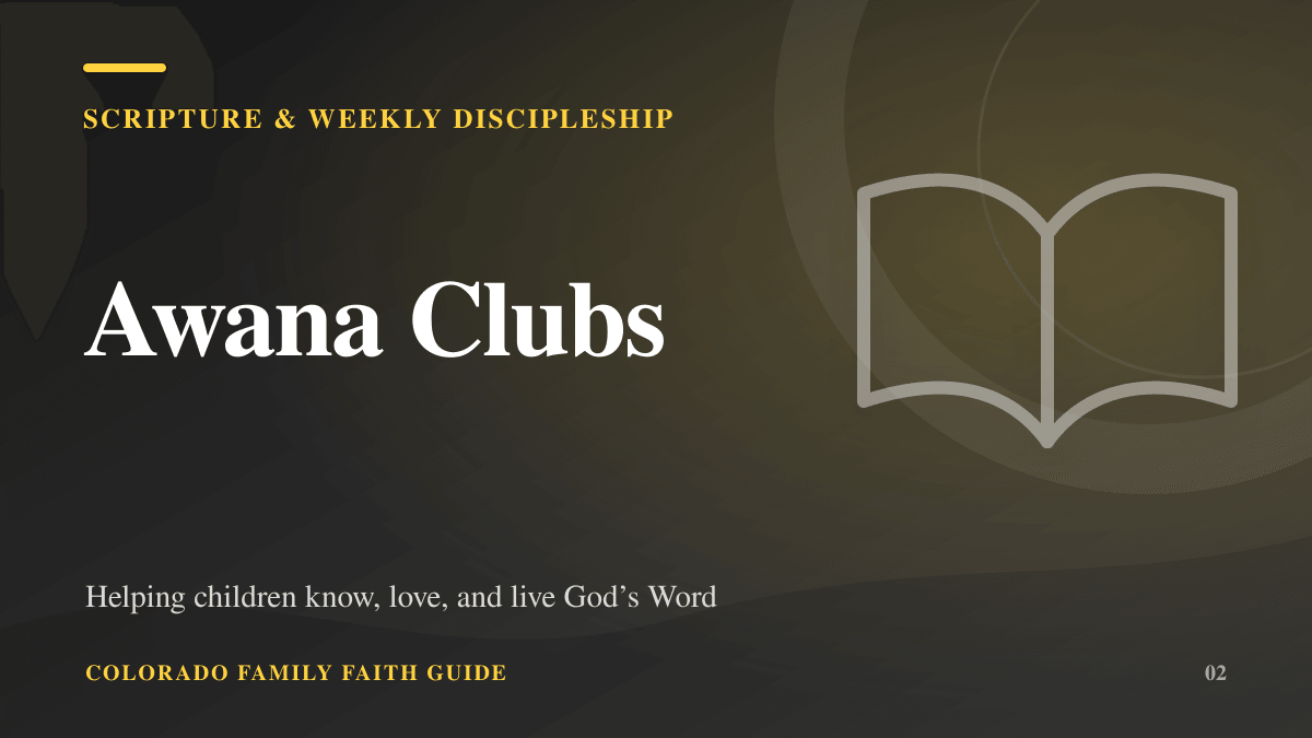 Awana Clubs — Scripture and weekly discipleship resource