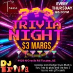 THURSDAYS W/ DJ TRIVIA @ Tesoro Latin Kitchen & Cantina