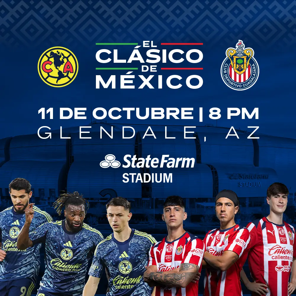 El Clásico de México, 11 de octubre en Glendale. Club América vs Chivas de Guadalajara.Boletos en SeatGeek.com