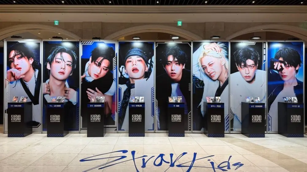 Stray Kids Pop-up store view in Lotte World Mall Seoul^ South Korea - August 26 2025
