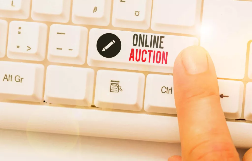 writing-note-showing-online-auction-business-photo-showcasing-process-of-buying-and-selling-goods-or-services-online