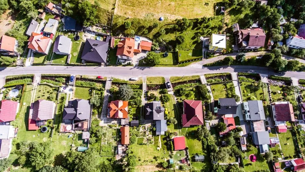 aerial-view-of-dutch-village-houses-with-gardens-green-park