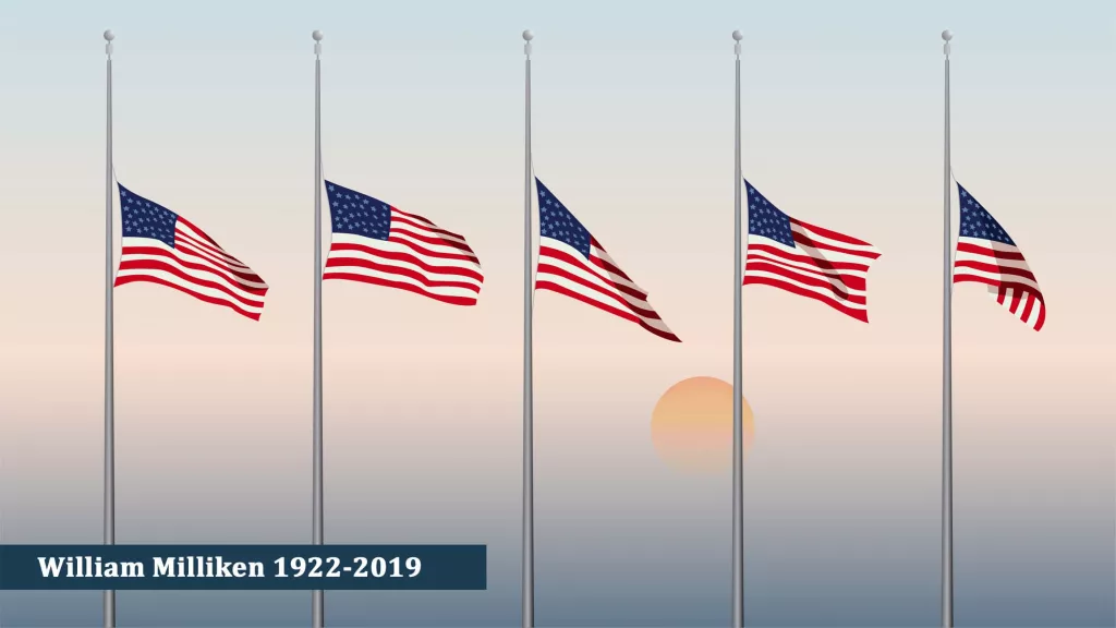 memorial-day-card-flags-usa-at-half-mast-against-the-backdrop-of-the-dawn-sky-aspect-ratio-169-color-vector-illustration