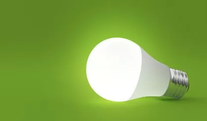 light-bulb-isolated-on-green-background-3d-illustration