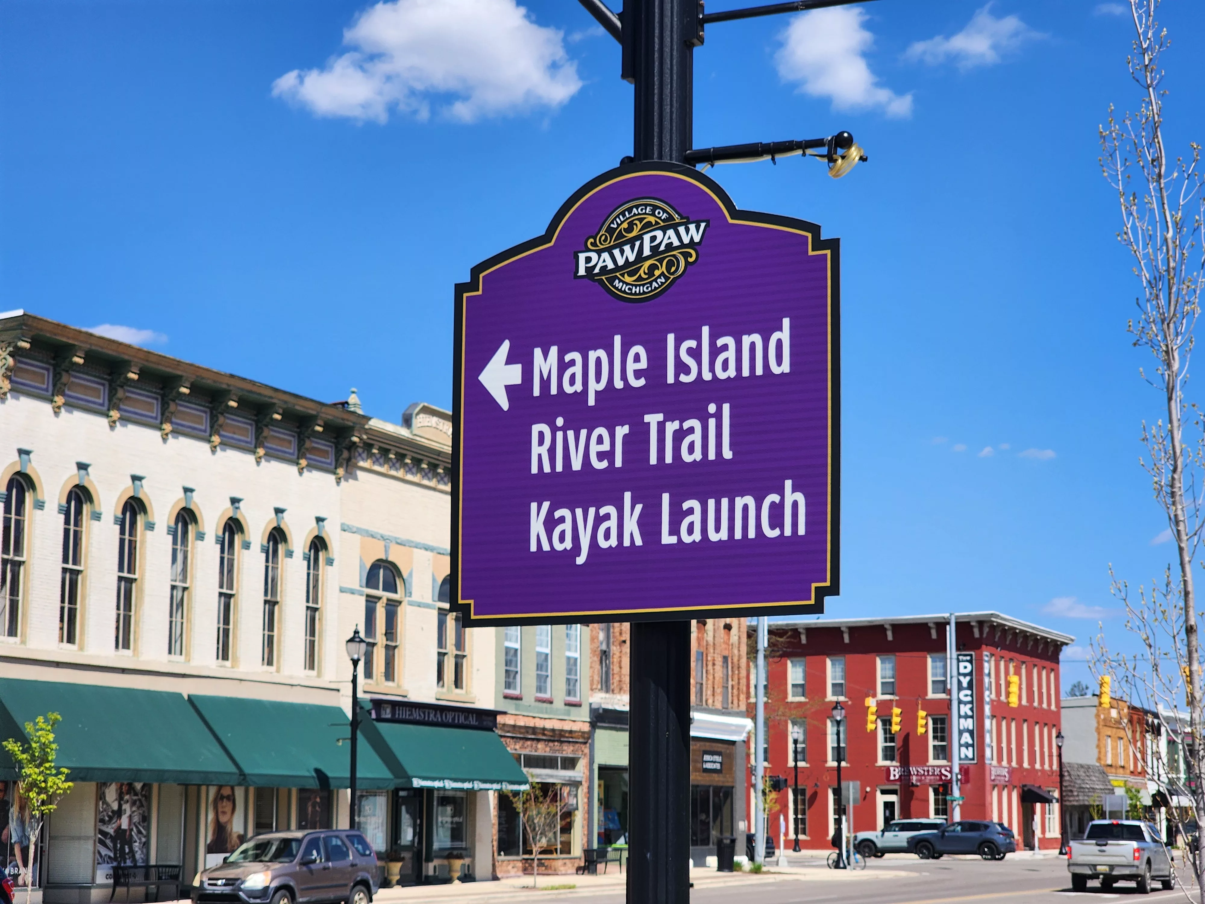 Downtown Paw Paw & South Haven CVB partner on new Paw Paw signage ...