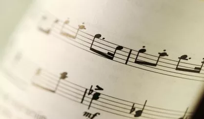 closeup-of-old-sheet-music-with-selective-focus-and-very-shallow-dof