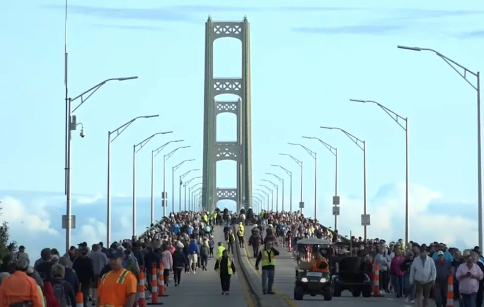 Mackinac Bridge Walk Monday Moody on the Market