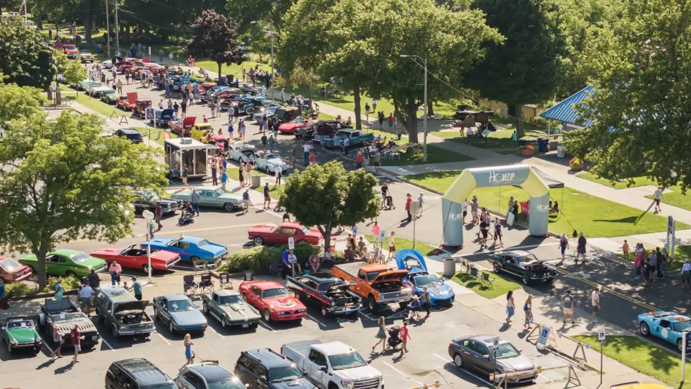 Mike Yore car show aerial