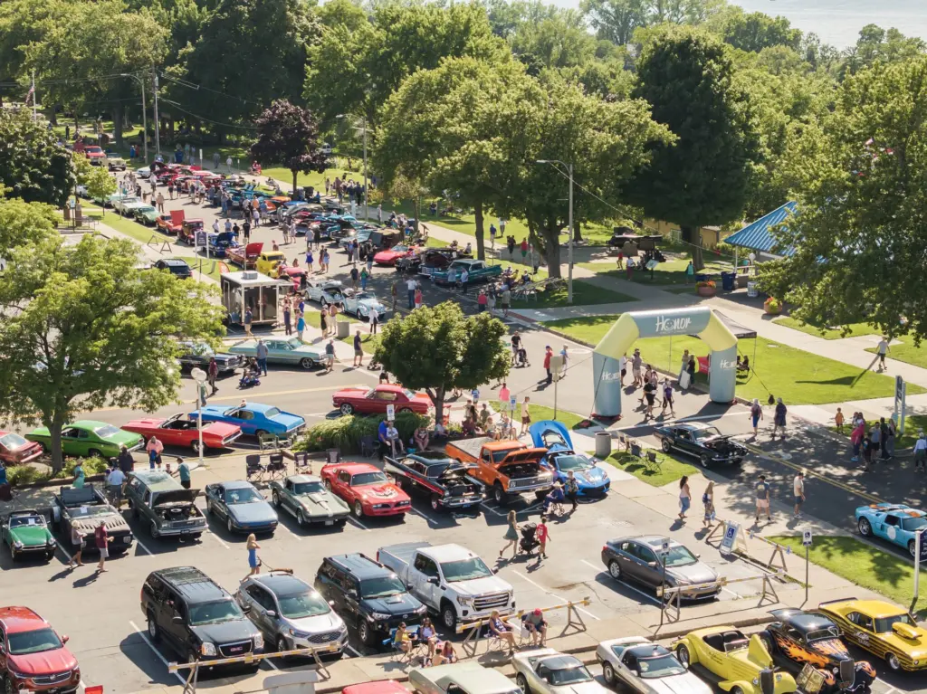 Mike Yore car show aerial