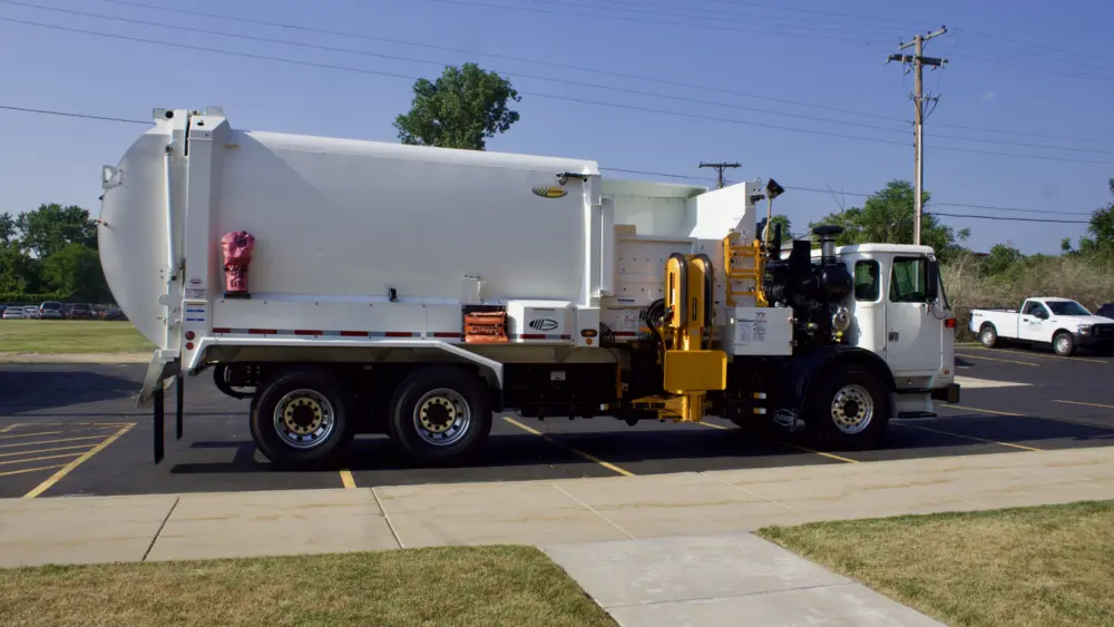 BTwp garbage truck