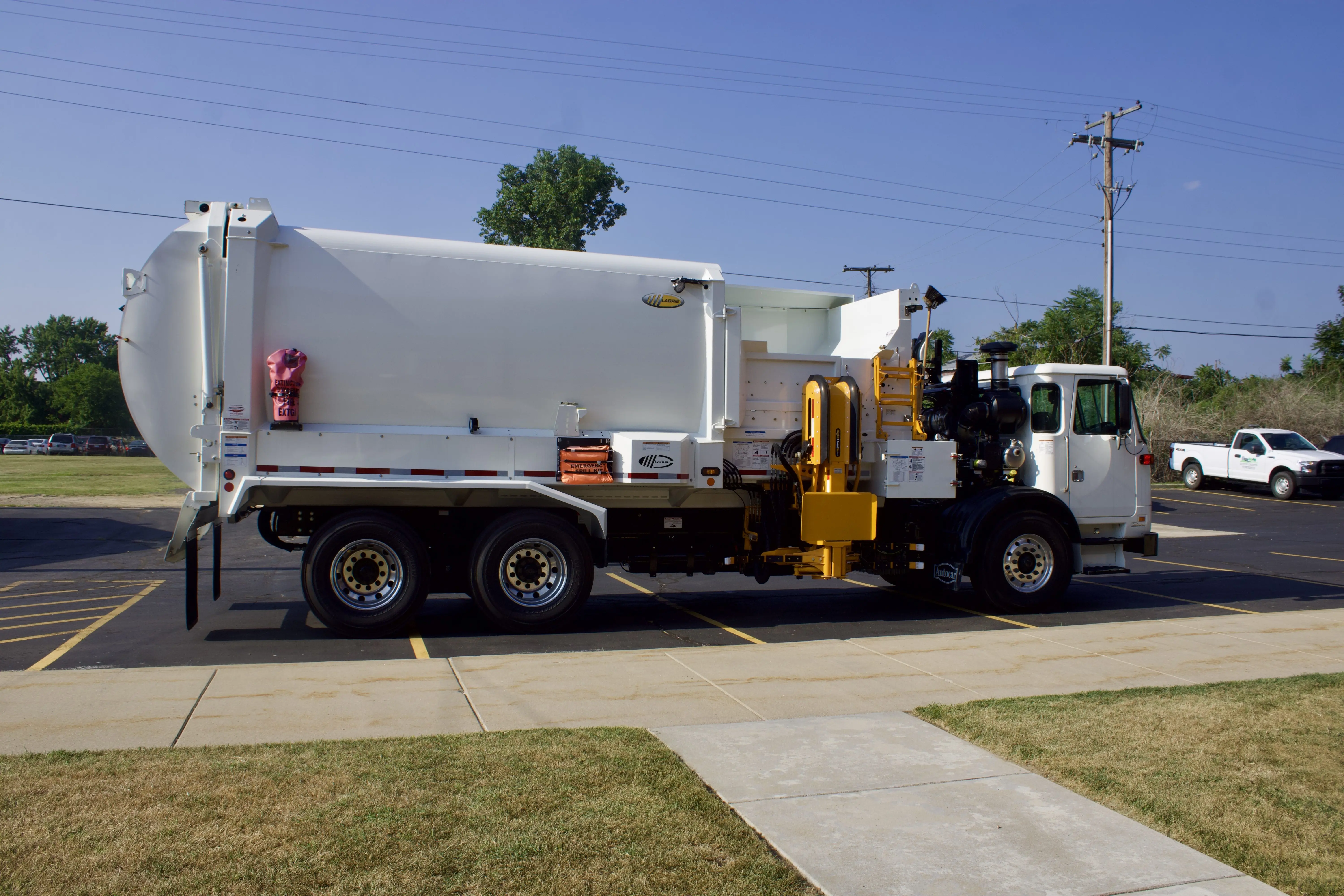 BTwp garbage truck