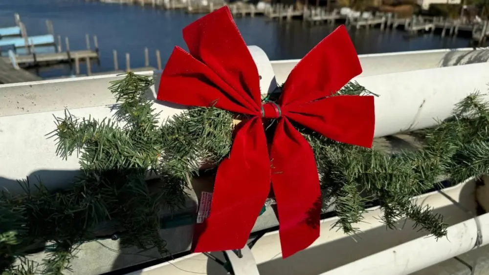 SHOUT bridge decoration