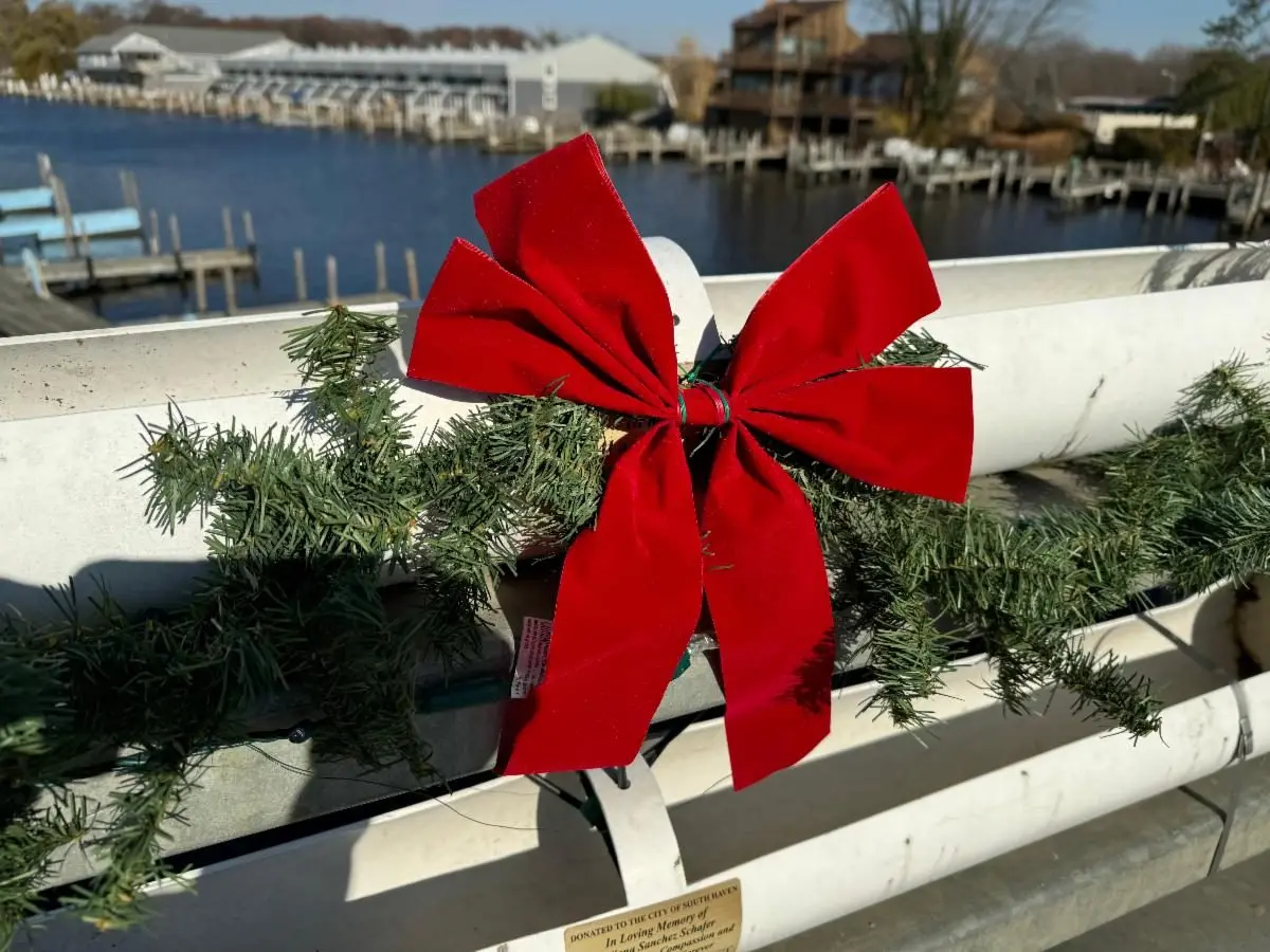 SHOUT bridge decoration