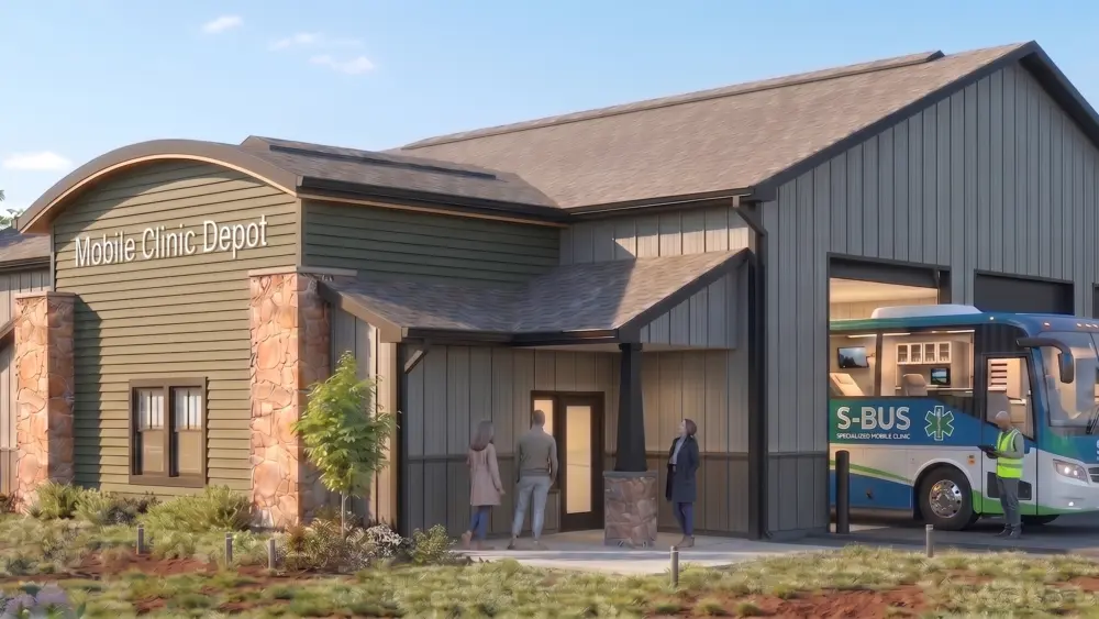 Cass Family Clinic bus barn