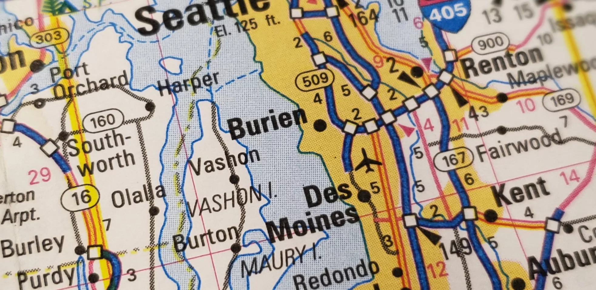 Burien WA map