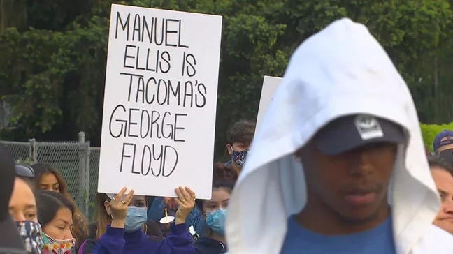 Manny Ellis protest Tacoma, Wash.