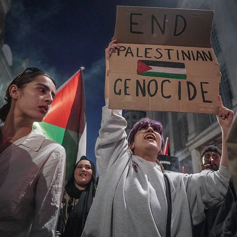 Demonstrator, Palestinian, Israeli, Hamas conflict, genocide