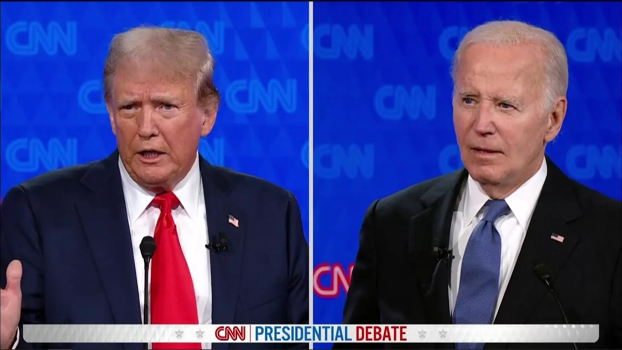 CNN Presidential debate Donald Trump, Pres. Joe Biden.