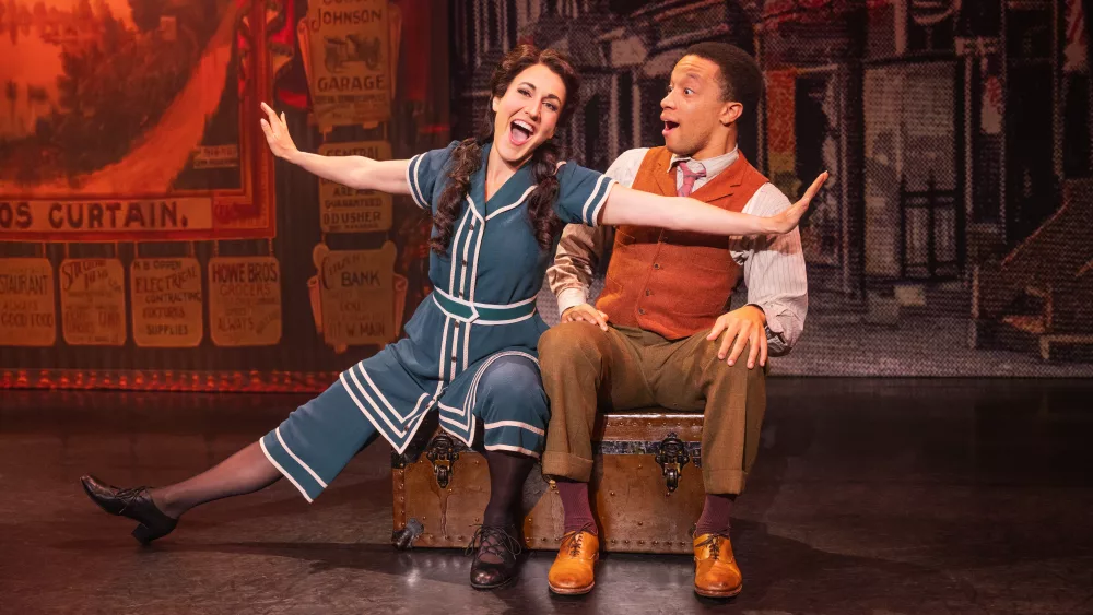 Hannah Shankman and Izaiah Montaque Harris in the National Tour of Funny Girl - Photo by Matthew Murphy for MurphyMade