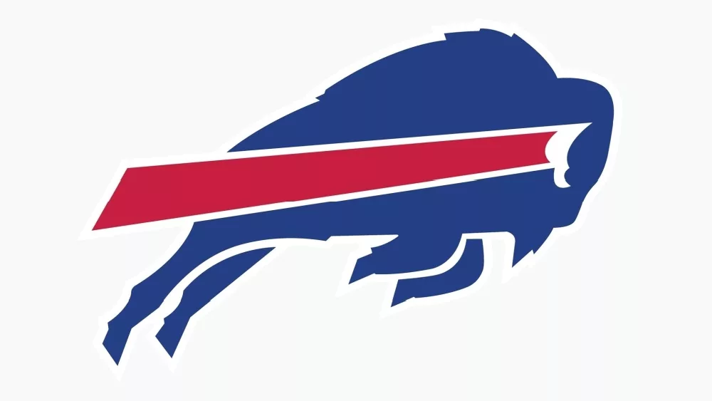 Buffalo Bills editorial vector logo is printed on white paper.