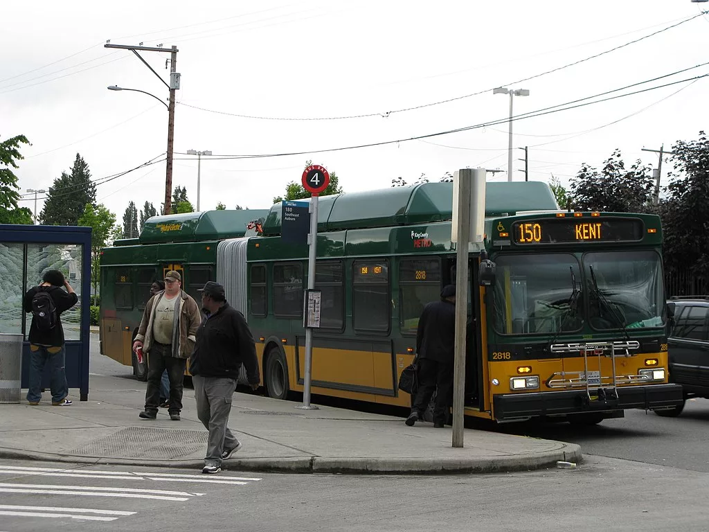 Metro bus, King County, bus, transit, bus stop