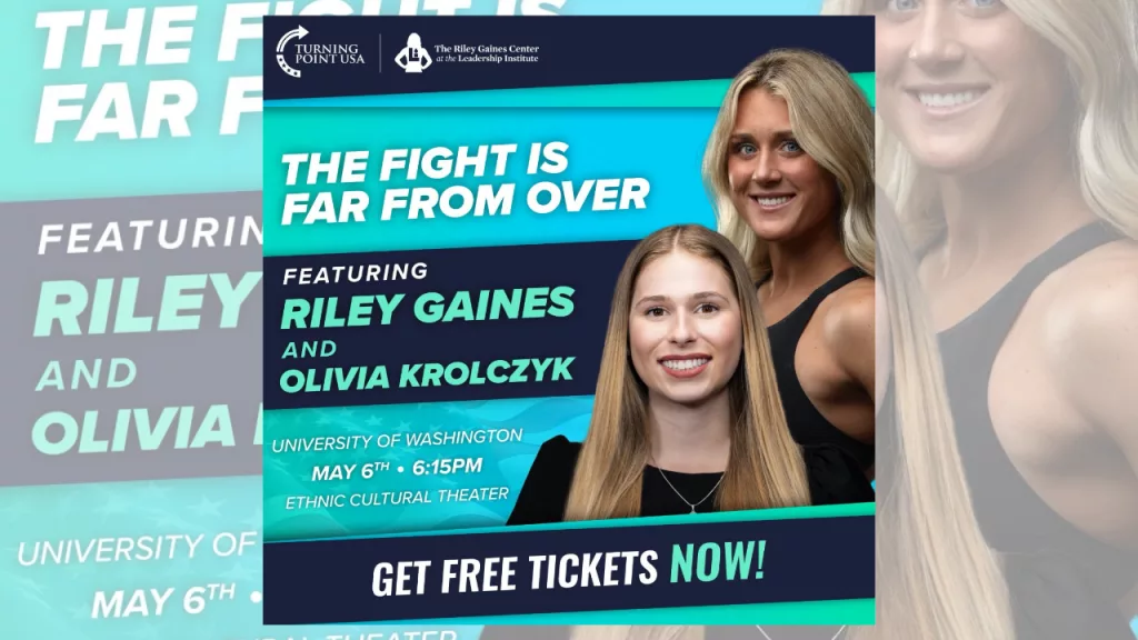 The dynamic duo of Riley Gaines and Olivia Krolczyk will be back Tuesday at the University of Washington in Seattle.